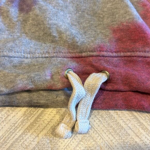 Vintage Havana Girls Grey Tie Dye Hooded Embroidered Dreamer Sweatshirt - Size M - Picture 5 of 8